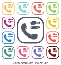 Vector illustration of food icon