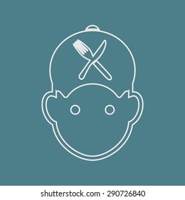 Vector illustration of food icon