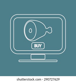 Vector illustration of food icon
