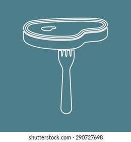 Vector illustration of food icon