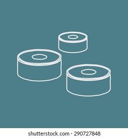 Vector illustration of food icon