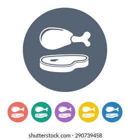 Vector illustration of food icon