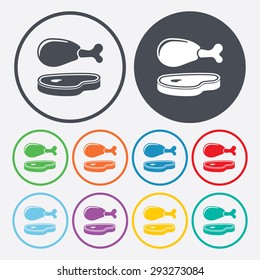 Vector illustration of food icon