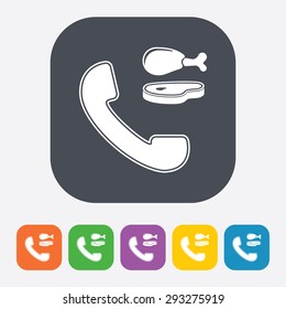 Vector illustration of food icon