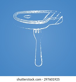 Vector illustration of food icon