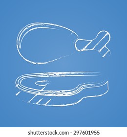 Vector illustration of food icon