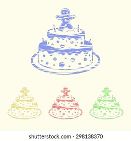 Vector illustration of food icon
