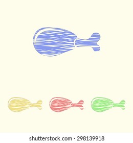 Vector illustration of food icon
