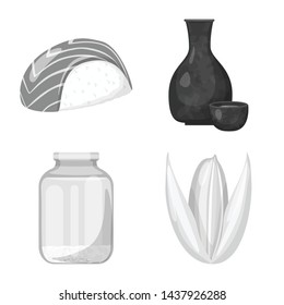 Vector illustration of food and organic icon. Collection of food and agricultural stock vector illustration.