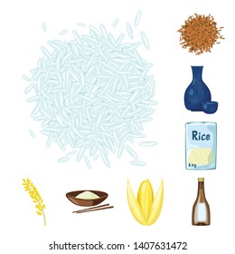 Vector illustration of food and organic sign. Collection of food and agricultural stock vector illustration.