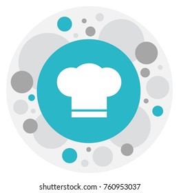 Vector Illustration Of Food Symbol On Chef Hat Icon. Premium Quality Isolated Cook Cap Element In Trendy Flat Style.