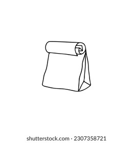 vector illustration of food wrap