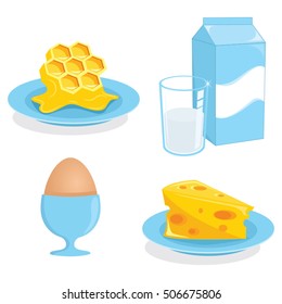 Vector Illustration Of Foods