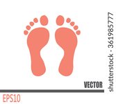 Vector illustration foot