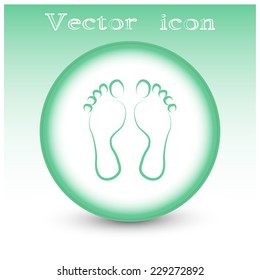 Vector illustration foot