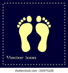 Vector illustration foot