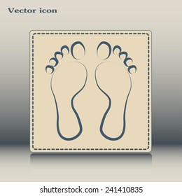 Vector illustration foot