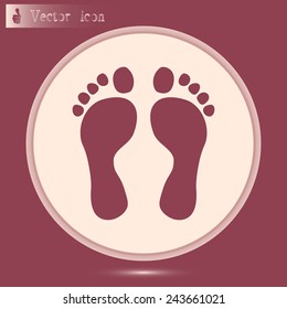 Vector illustration foot