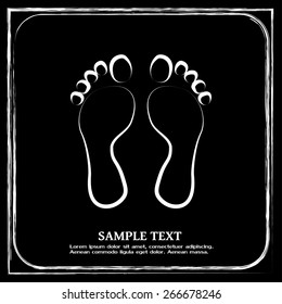 Vector illustration foot