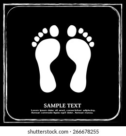 Vector illustration foot