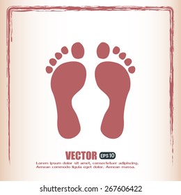 Vector illustration foot