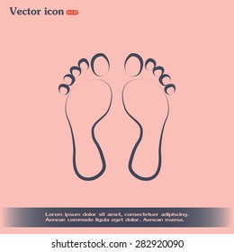 Vector illustration foot