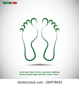 Vector illustration foot