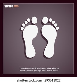 Vector illustration foot