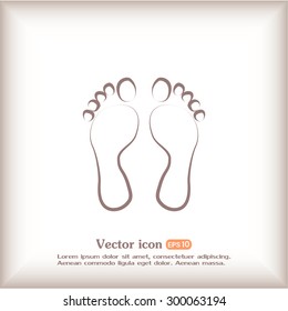 Vector illustration foot