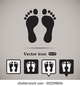 Vector illustration foot