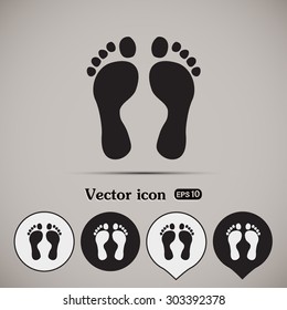 Vector illustration foot