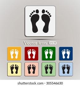 Vector illustration foot
