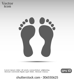 Vector illustration foot