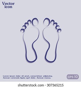Vector illustration foot