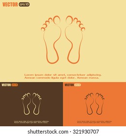 Vector illustration foot
