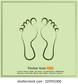 Vector illustration foot