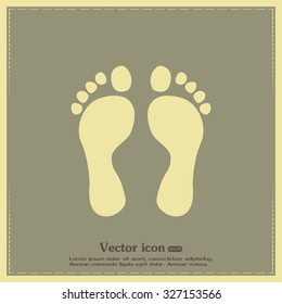 Vector illustration foot