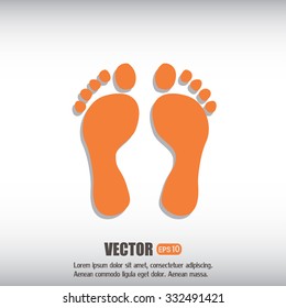 Vector illustration foot