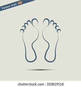 Vector illustration foot