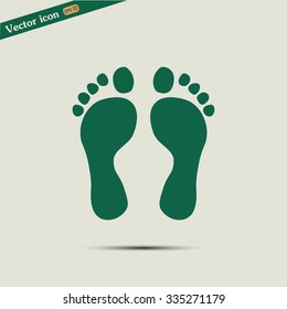 Vector illustration foot