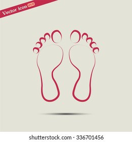 Vector illustration foot