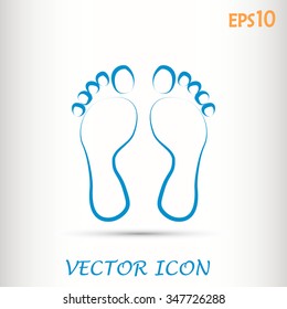 Vector illustration foot