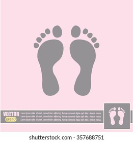 Vector illustration foot