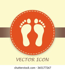 Vector illustration foot