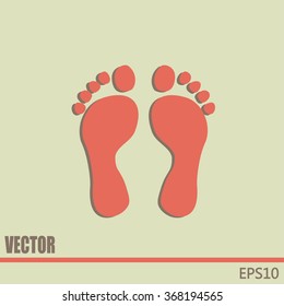 Vector illustration foot
