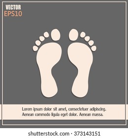 Vector illustration foot