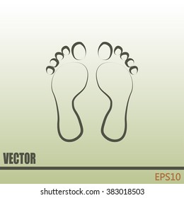 Vector illustration foot