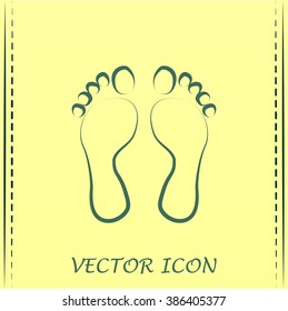 Vector illustration foot