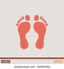 Vector illustration foot
