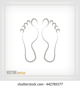 Vector illustration foot